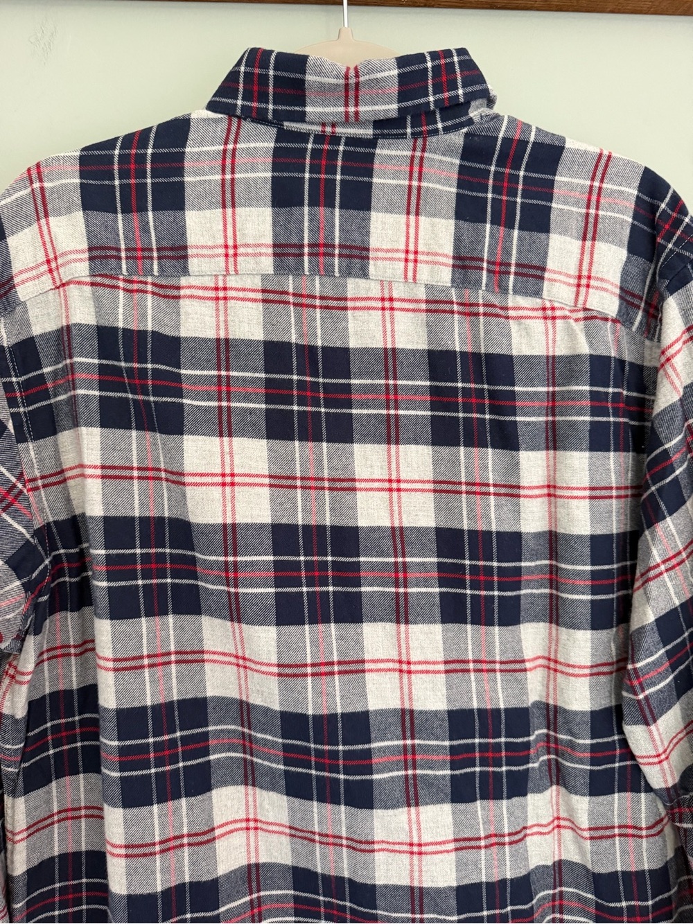 UNTUCKit "Campeneta" 100% Cotton Blue Red Gray Plaid Long Sleeve Flannel Shirt - Picture 10 of 15